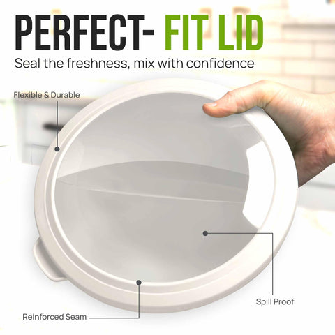 Zulay Kitchen bowls are microwave and freezer safe for flexibility.
