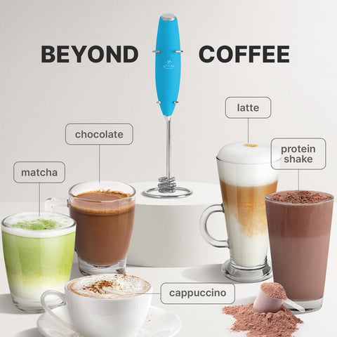 Zulay Kitchen Milk Frother tested with non-dairy milk for smooth foam.