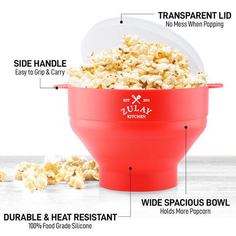 Zulay no-oil-needed popcorn enables lighter, customizable snacks.