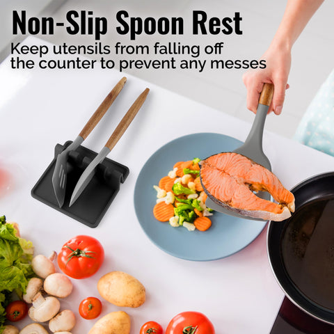 Zulay Kitchen non-slip base prevents slides during cooking.