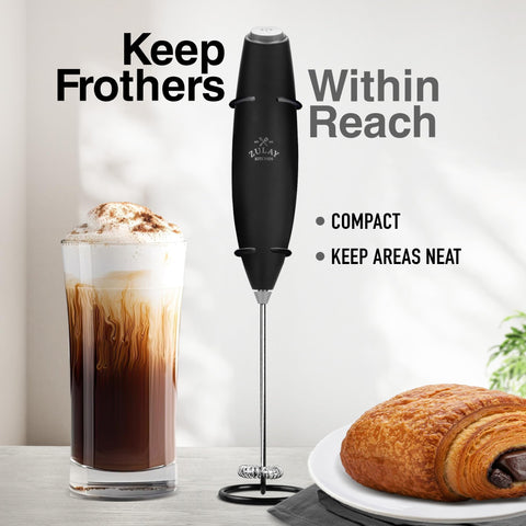 Zulay Kitchen Original Frother Stand compatible with many handheld frothers.