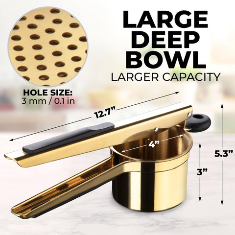 Zulay Kitchen ricer doubles as avocado masher for fresh salads.