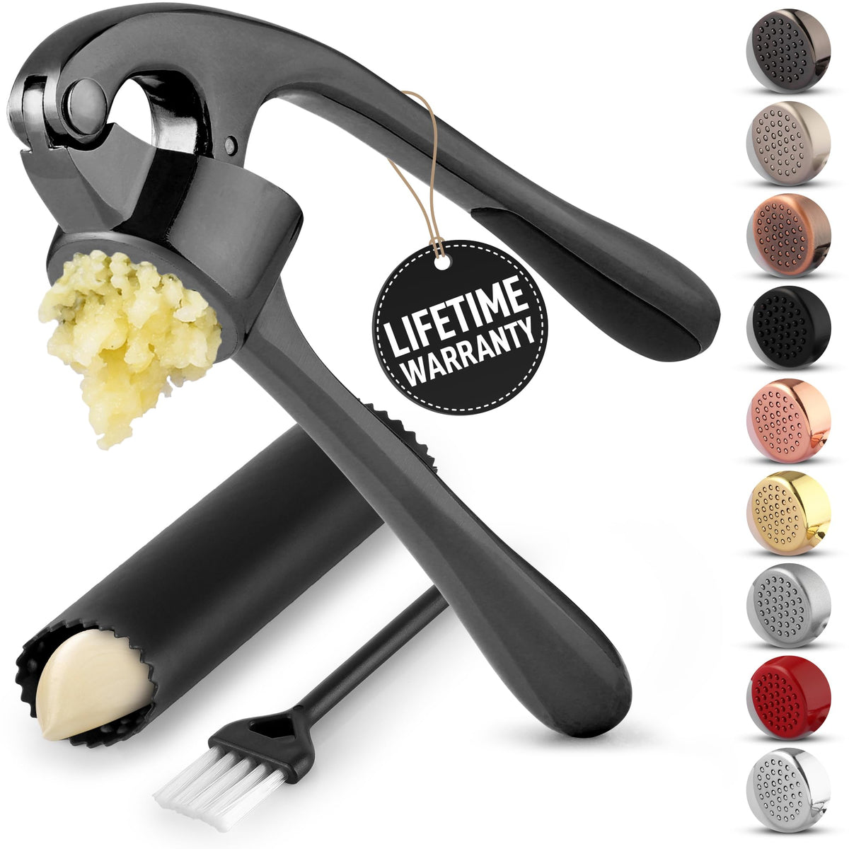 Zulay Kitchen premium garlic press set for fast, consistent paste.