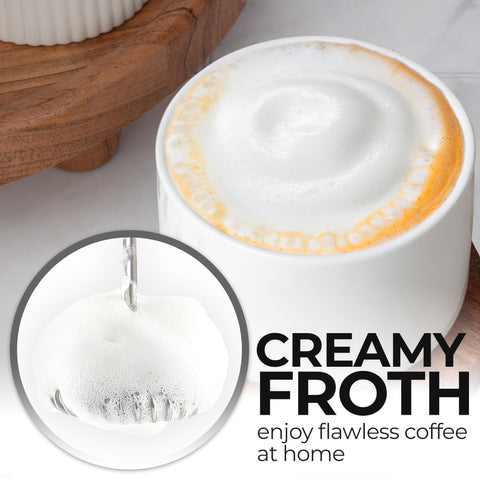 Zulay Kitchen frother single-coil attachment for light froth on latte