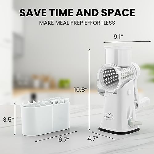 Carrots shredded with Zulay Kitchen grater for fresh vegetable prep