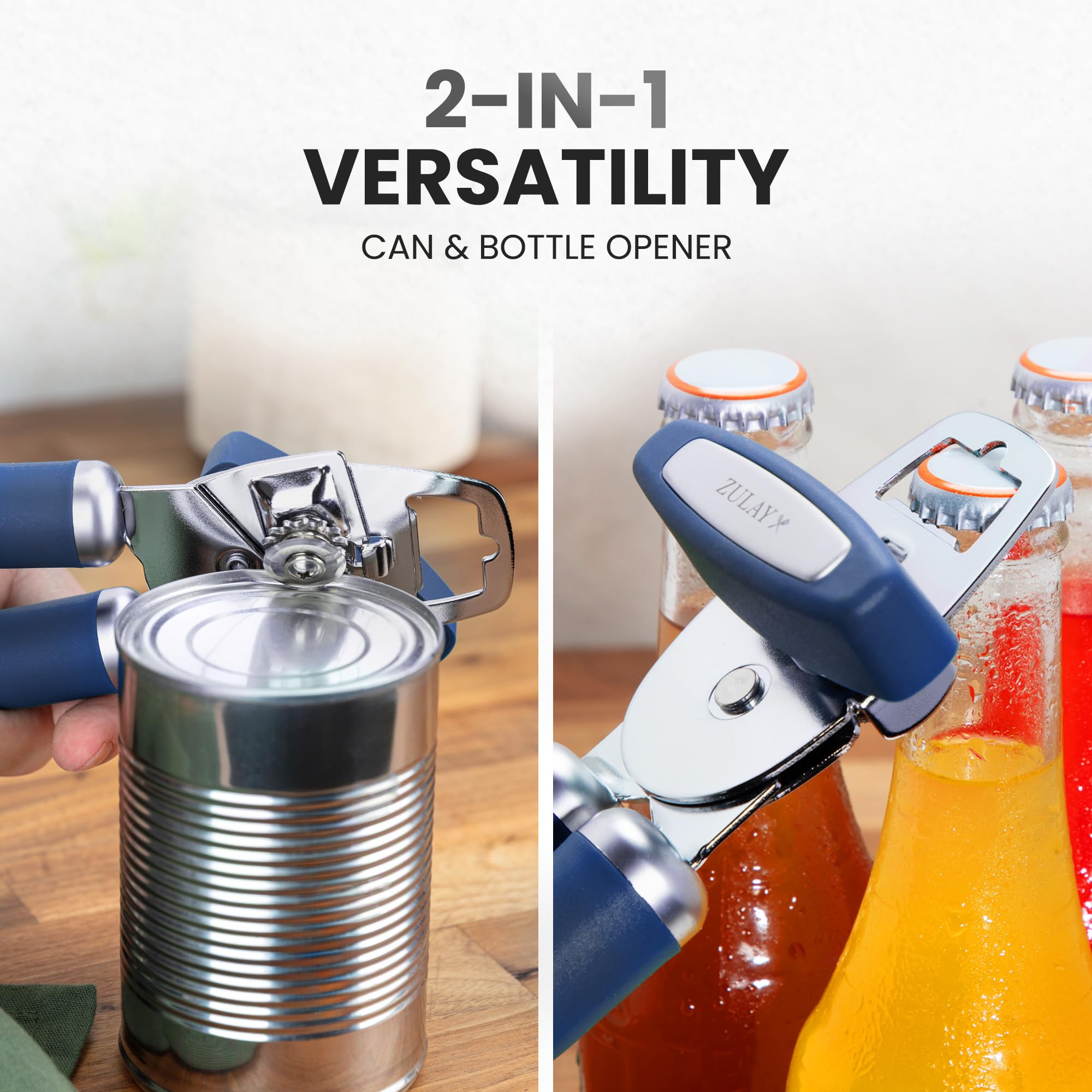Zulay Kitchen rust-proof design promises lasting metal performance.