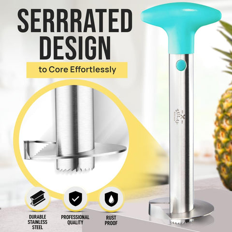 Zulay Kitchen rustproof pineapple corer with durable construction