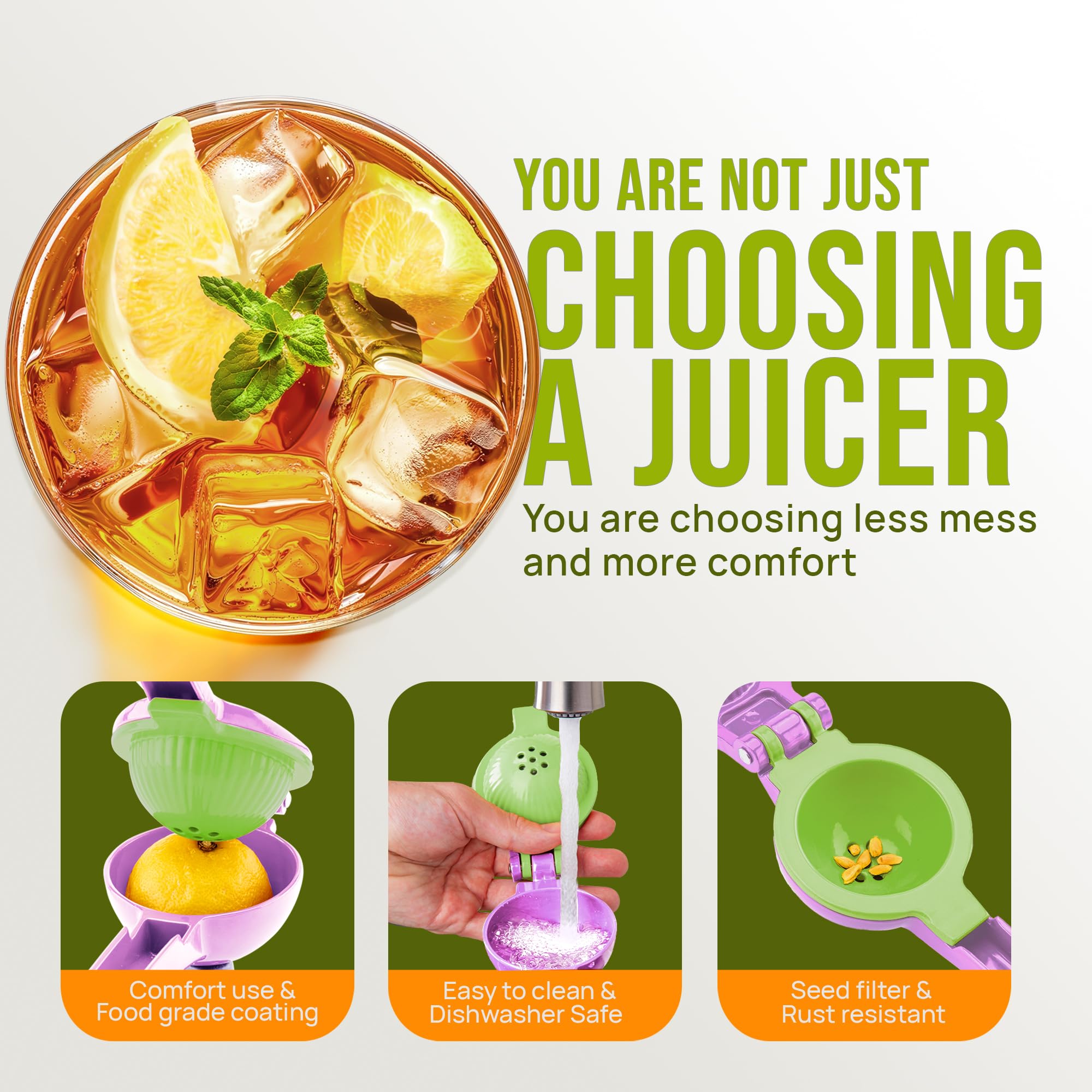 Zulay Kitchen seed-filter design keeps pulp out of your drinks.