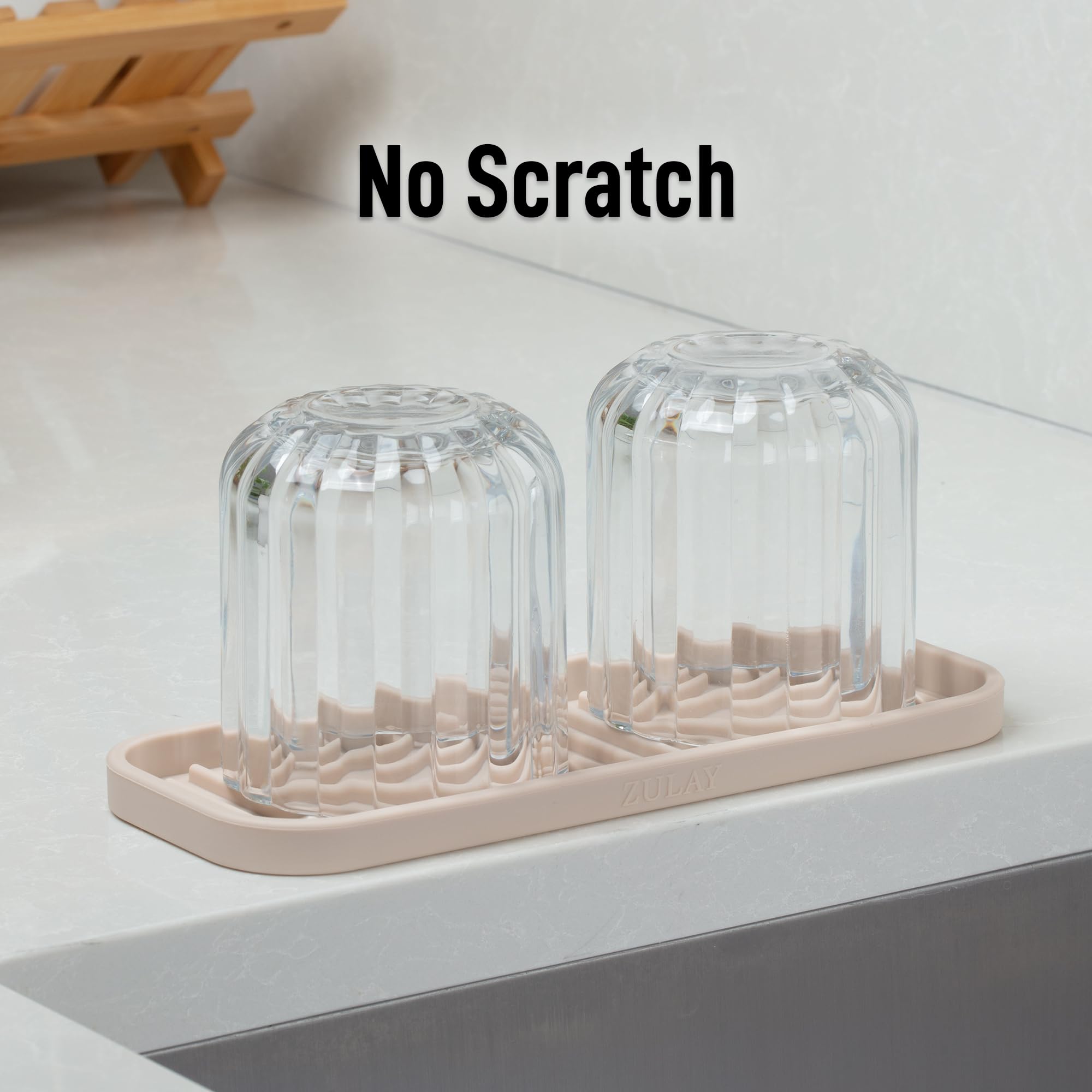 Zulay Kitchen silicone sponge holder is heat-resistant up to 570°F for nearby tools