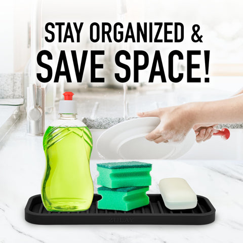 Zulay Kitchen silicone tray cleans easily by hand or in the dishwasher.