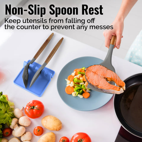 Zulay Kitchen non-slip base prevents sliding during busy cooking sessions.