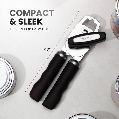 Zulay Kitchen soft grip handles offer comfortable, slip resistant control
