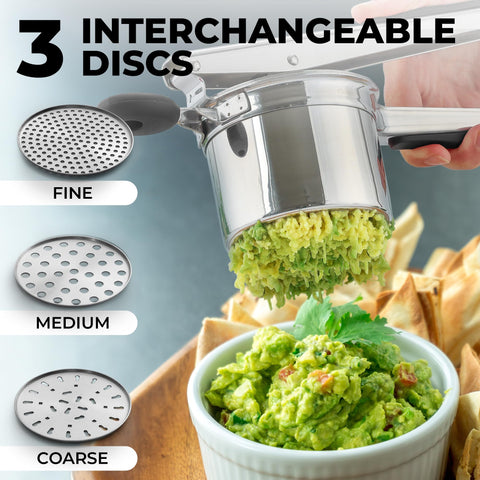 Zulay Kitchen silicone cushioned handles provide a comfortable non-slip press.