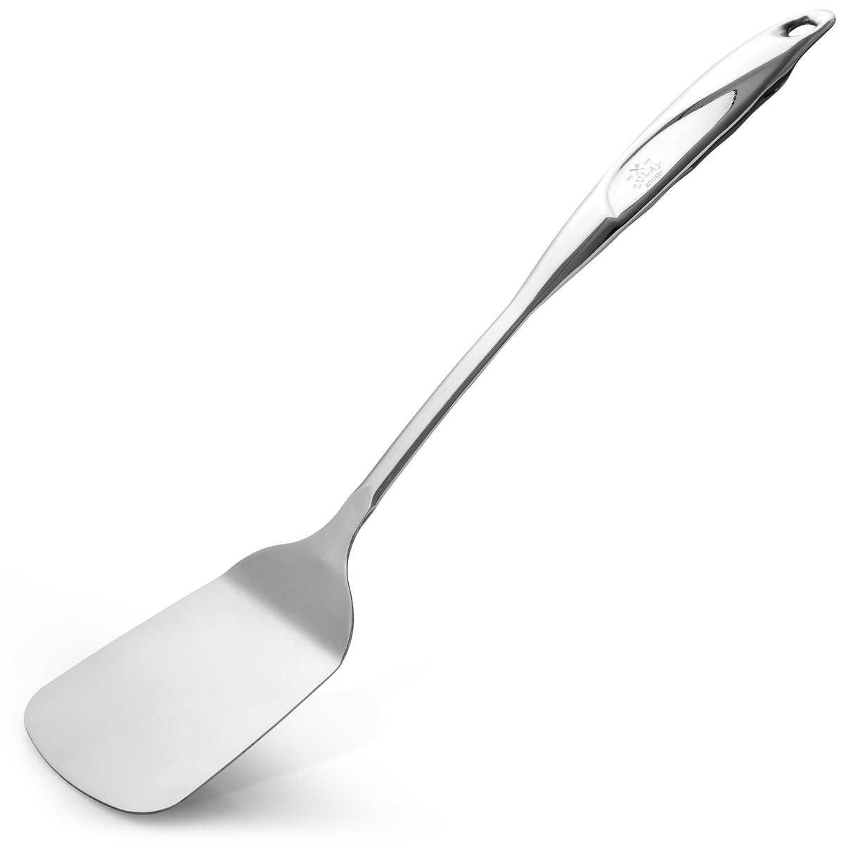 Zulay Kitchen solid turner with stainless steel blade for precise flipping