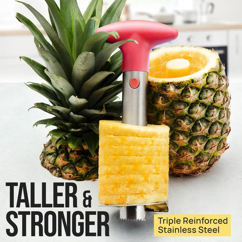 Zulay Kitchen stainless steel pineapple corer shows durable construction.