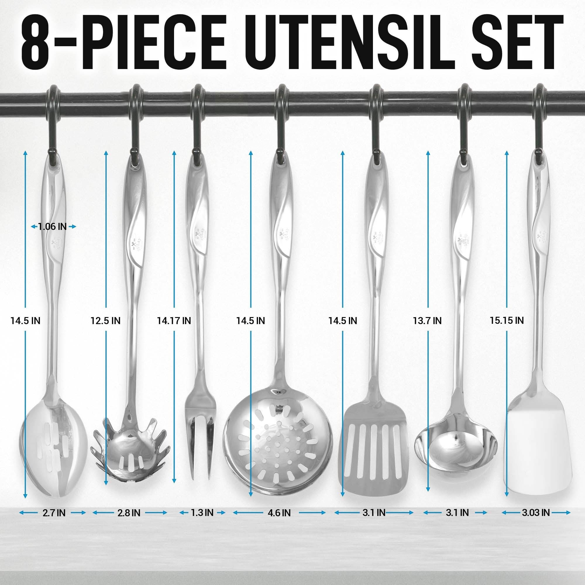 Zulay Kitchen draining spoon: versatile for draining liquids while serving sauces.