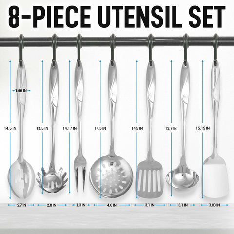 Zulay Kitchen draining spoon: versatile for draining liquids while serving sauces.