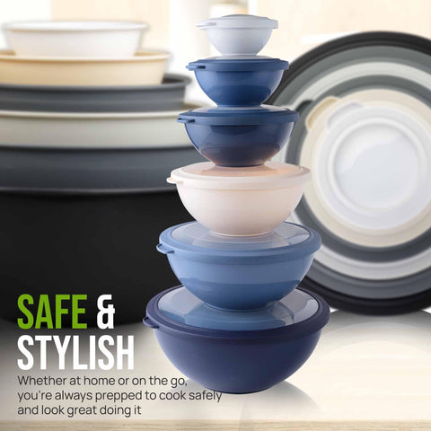 Zulay Kitchen thick-walled bowls resist bending during mixing.