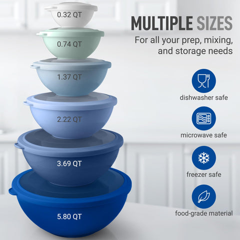 Zulay Kitchen thick-walled mixing bowls resist bending during use.