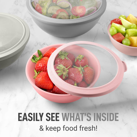 Zulay Kitchen tight-fit lids help preserve freshness and prevent spills.