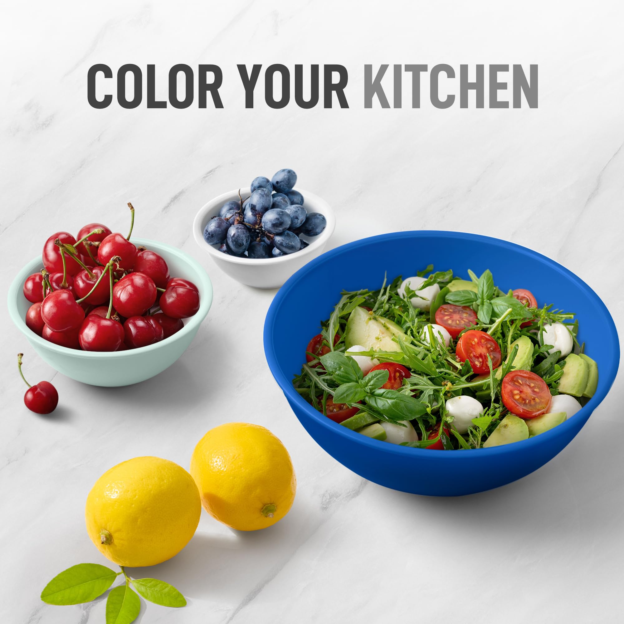 Zulay Kitchen top-rack dishwasher safe bowls for effortless cleanup.
