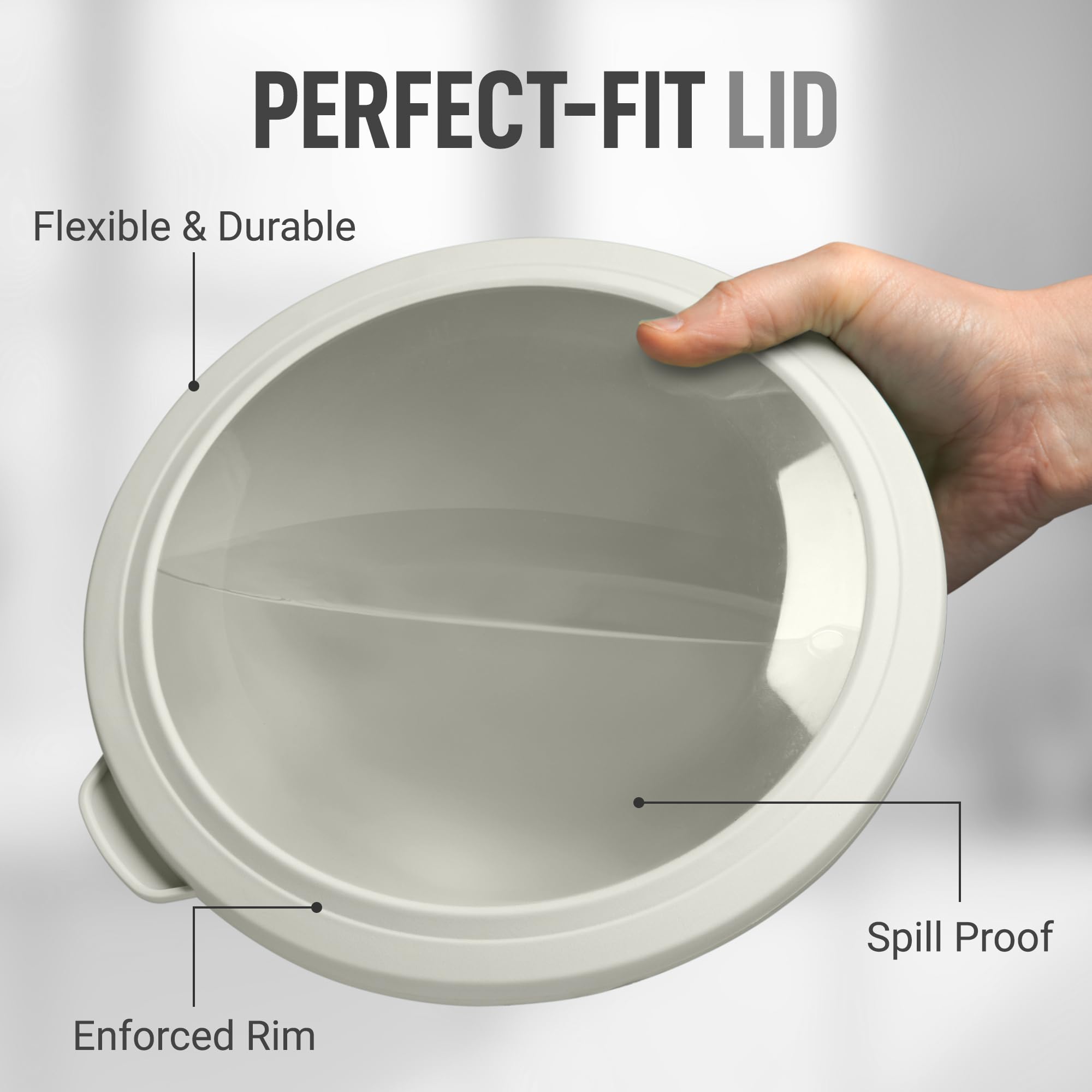 Zulay Kitchen transparent lids allow quick food visibility without opening.
