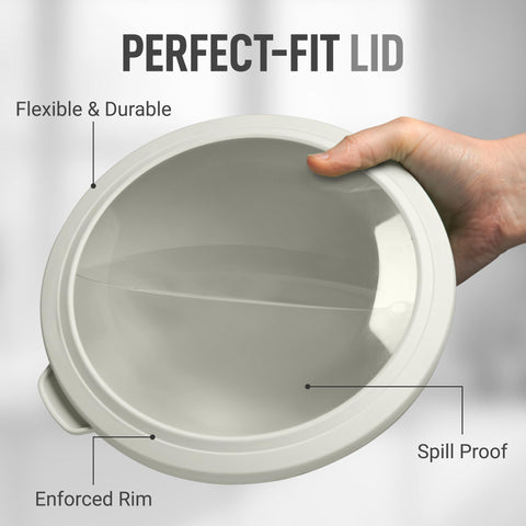 Zulay Kitchen transparent lids allow quick food visibility without opening.