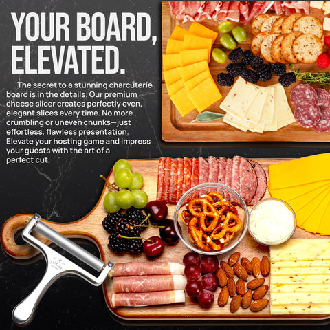 Zulay Kitchen wide 3-8 inch block slicing capability for larger blocks.