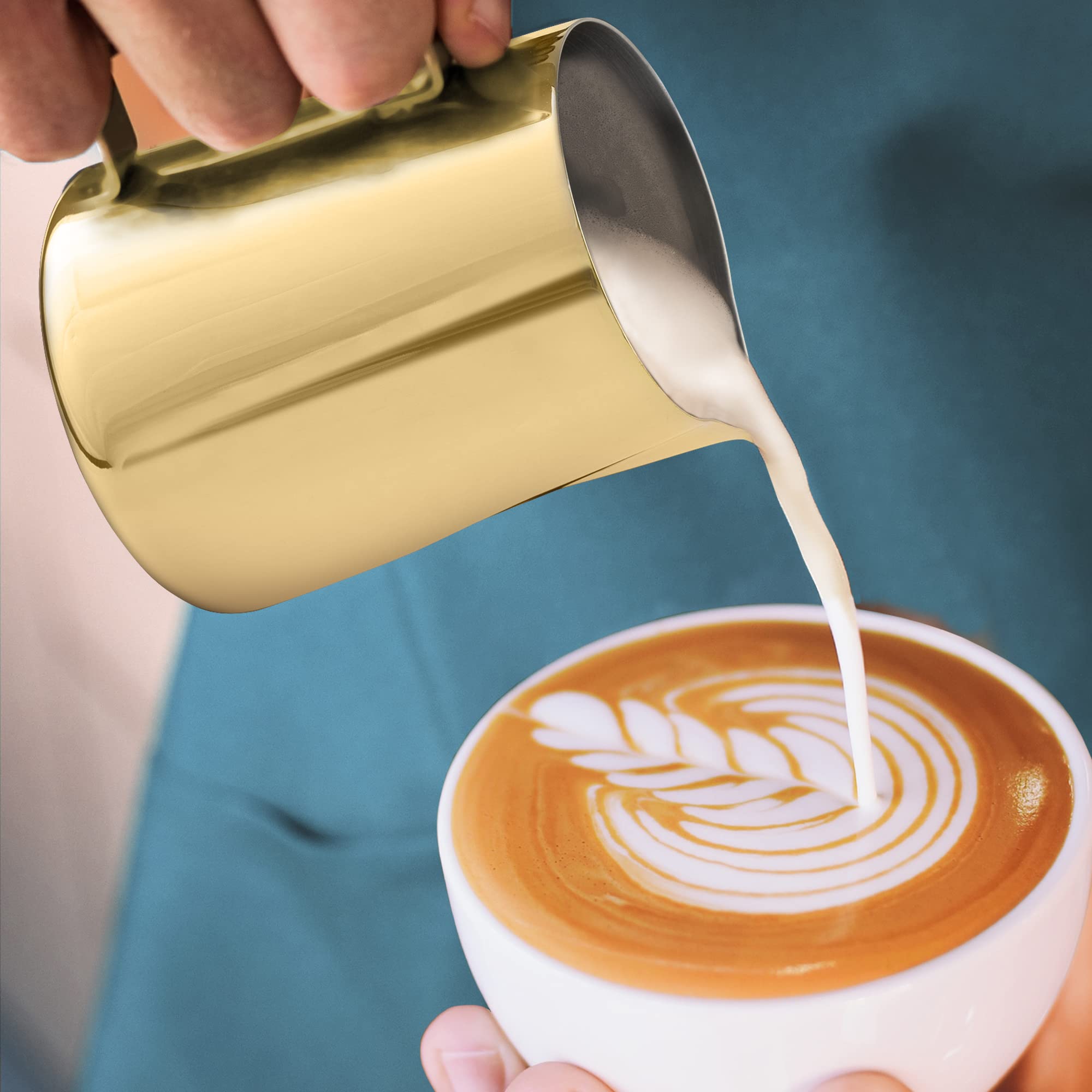 Zulay latte art stencils enable café-style designs at home.