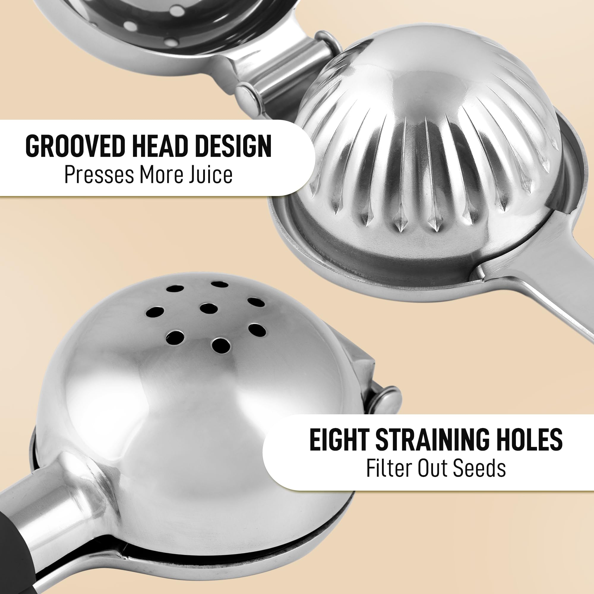 Zulay squeezer designed for comfortable hand use during extended squeezing.