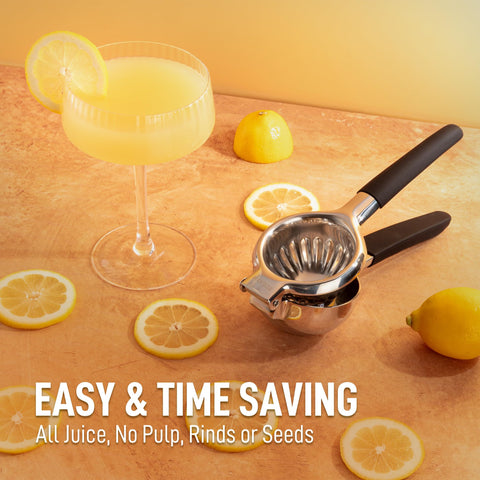 Zulay Squeezer produces seed-free juice from lemons and limes.