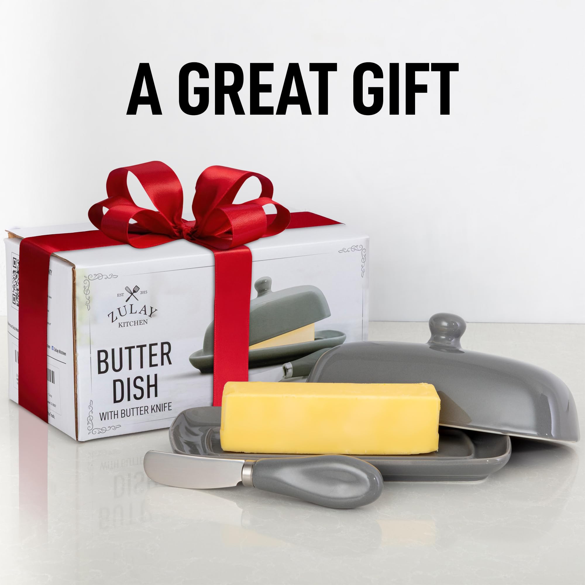 Zulay butter dish is microwave, oven, and freezer safe for versatile use