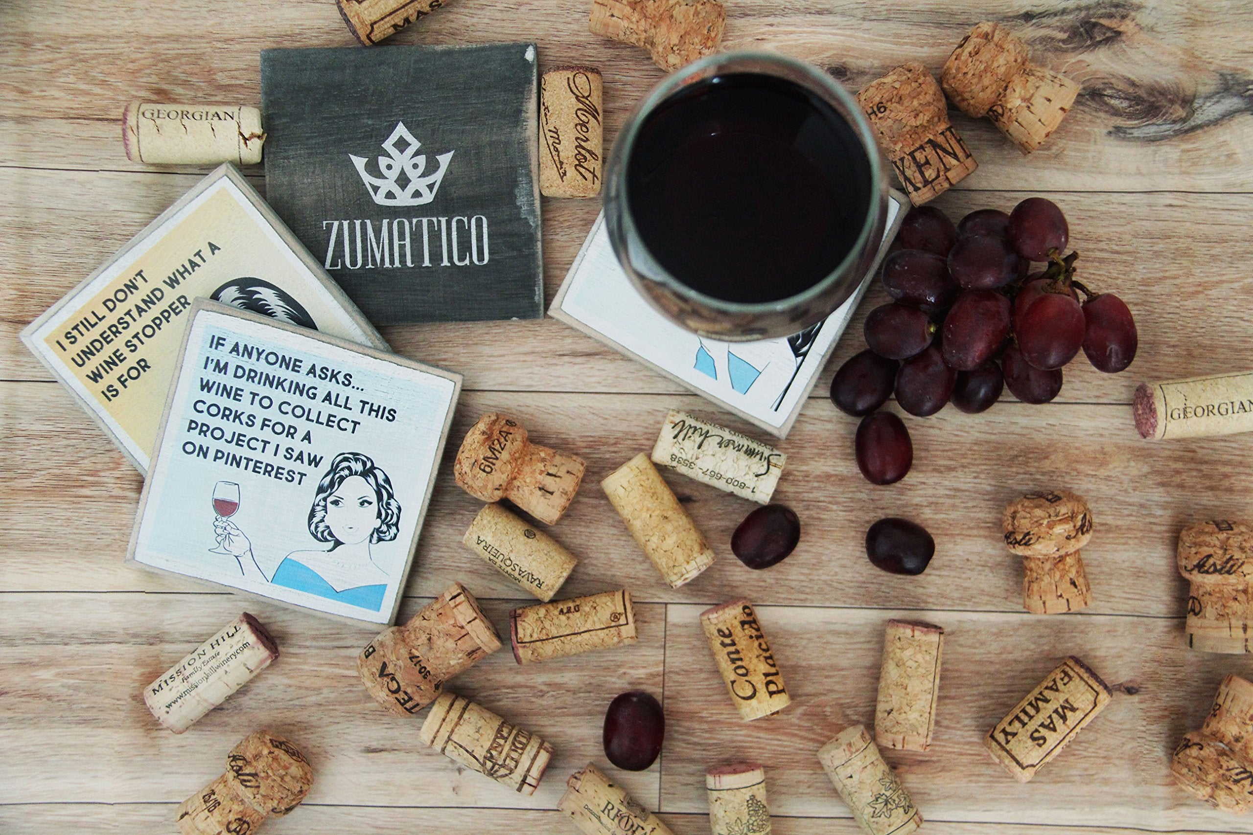 Zumatico coasters for apartments fit any wine collection