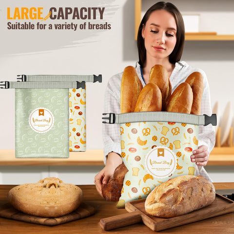 Freezer-safe Zunmial bag protects bread from freezer burn and maintains texture