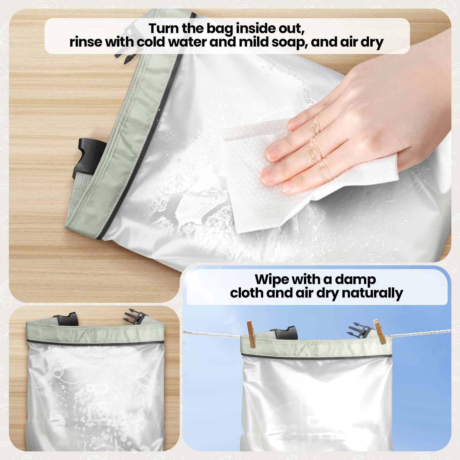 Reusable Zunmial bread bags reduce single-use plastic in daily storage