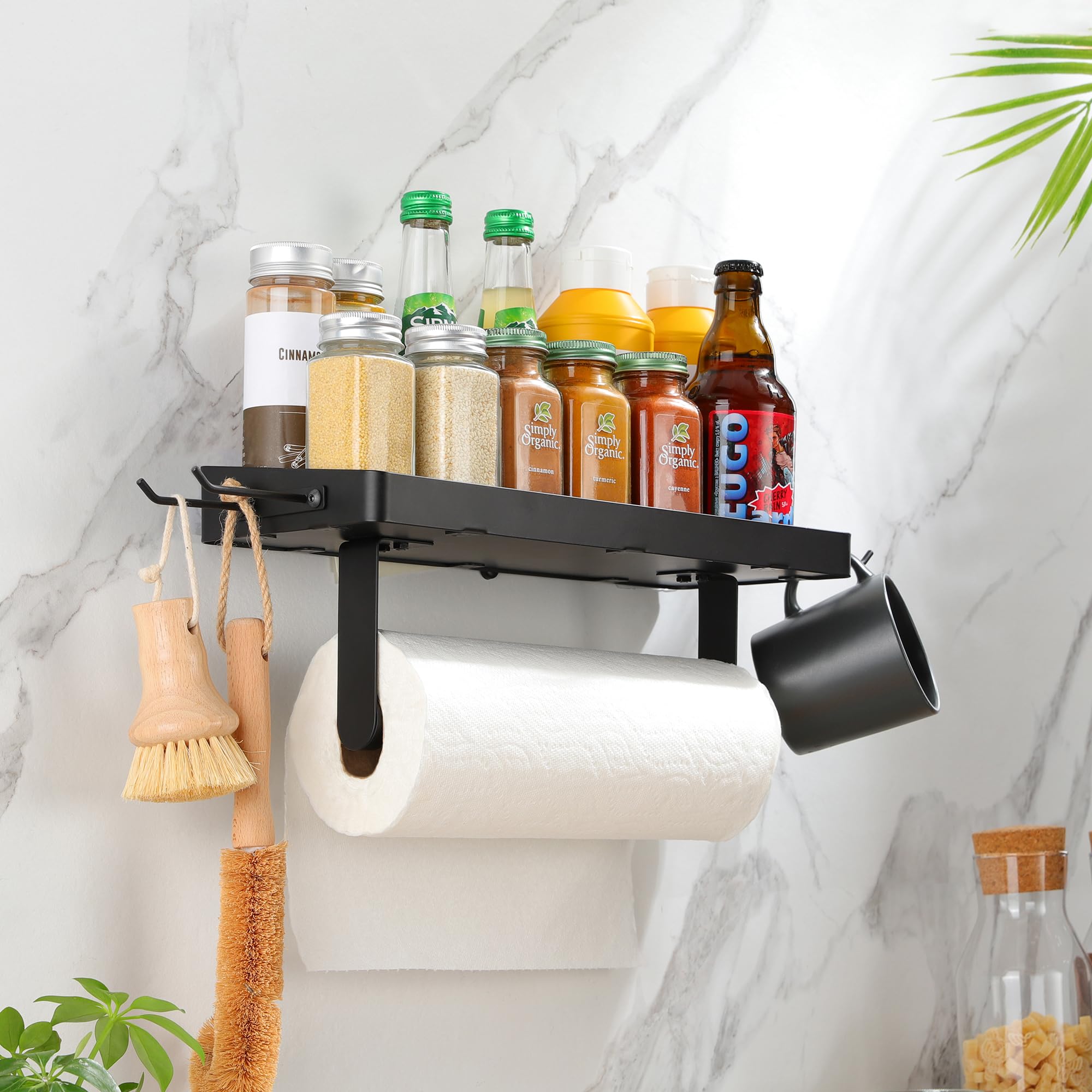 ZUNTO side storage hooks and shelves keep tools within reach.