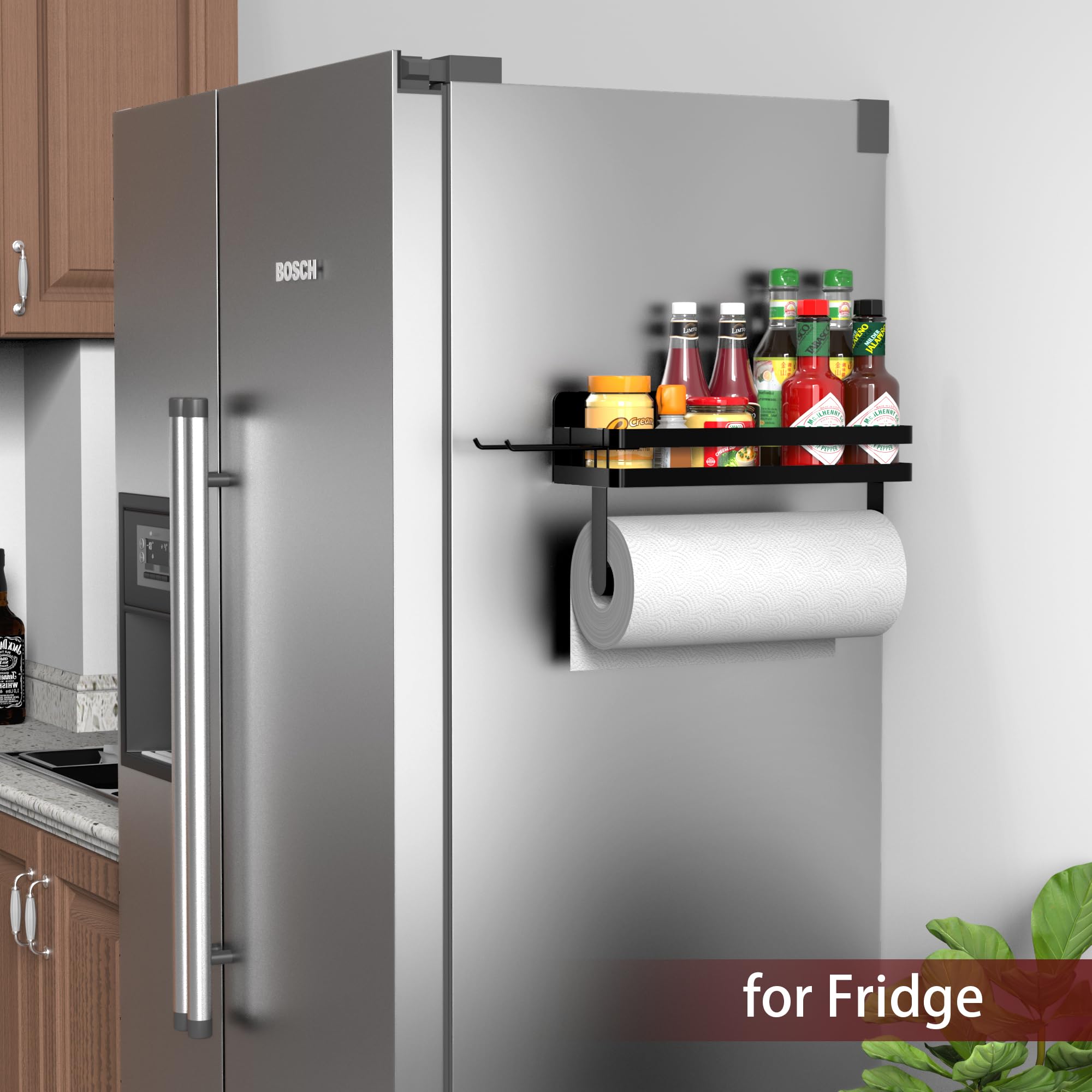 ZUNTO spice bottle storage shelf keeps containers organized while cooking.