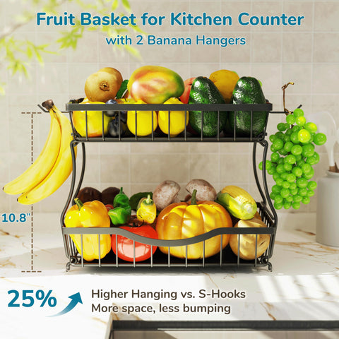 Zurklulu fruit bowl with removable mats offers flexible ventilation and storage.