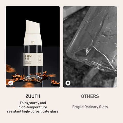 Zuutii LFGB-tested glass ensures food safety and neutral taste.
