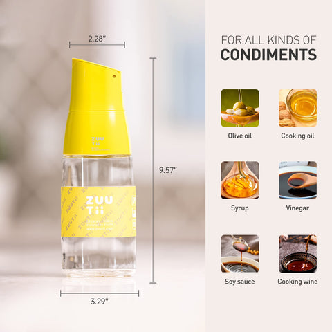Zuutii wide-mouth glass bottle easy to clean and refill without funnels