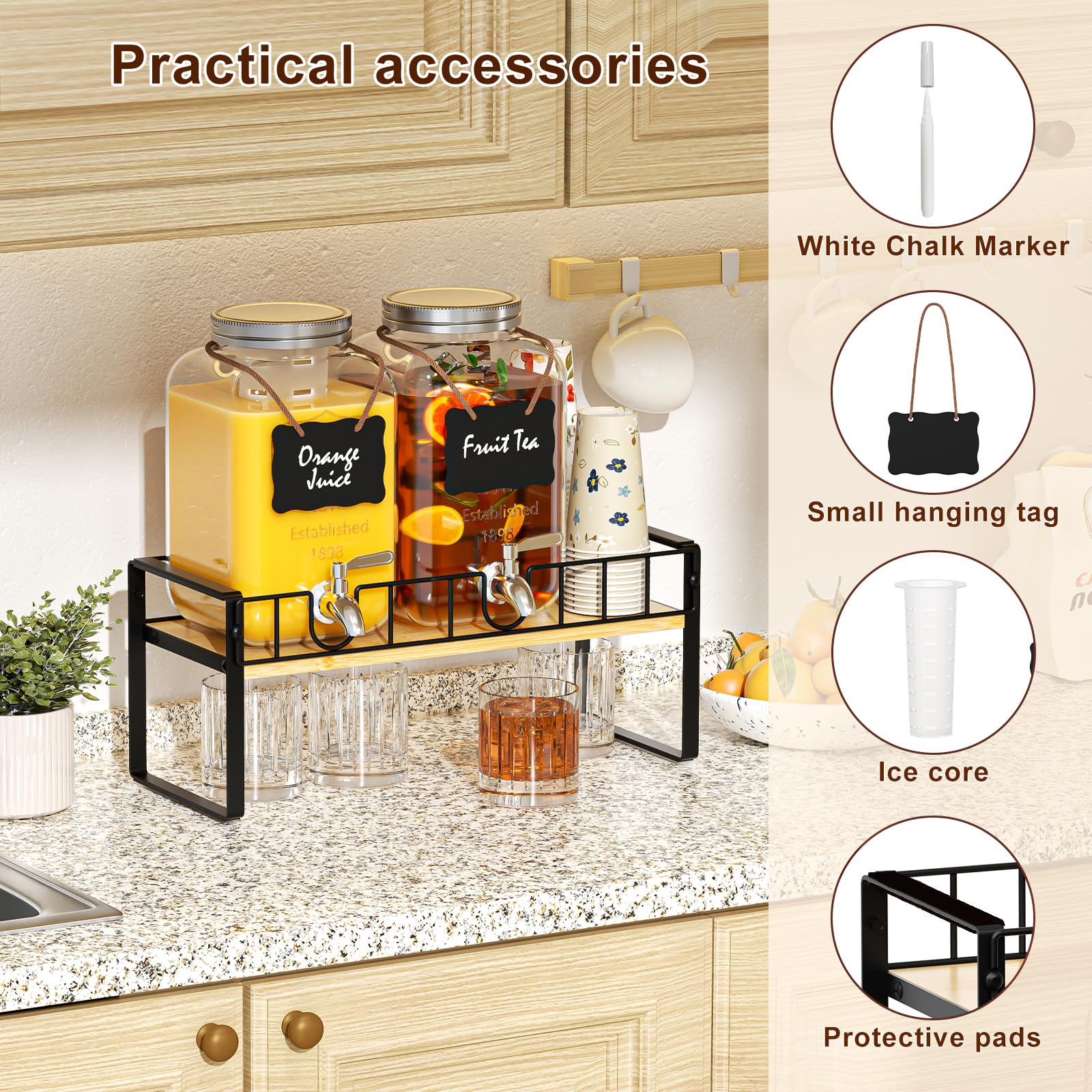 Zuyachuza ice-core keeps beverages cold for longer at parties.