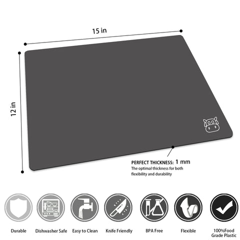 ZVP cutting board set gradient gray-2 board for bread and snacks.
