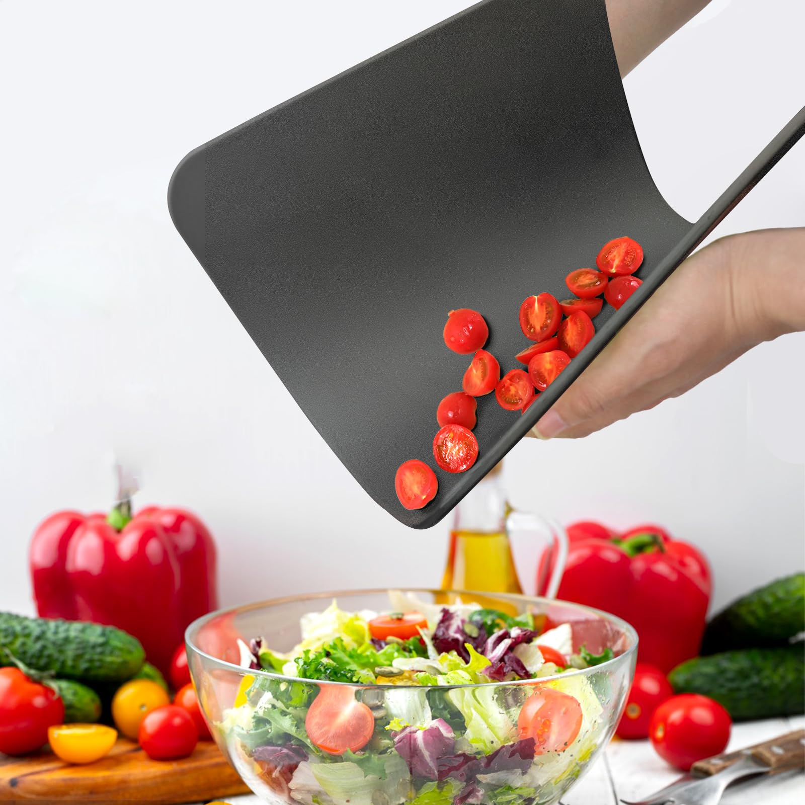 ZVP cutting board mat shows strong non-slip surface for stable food prep.