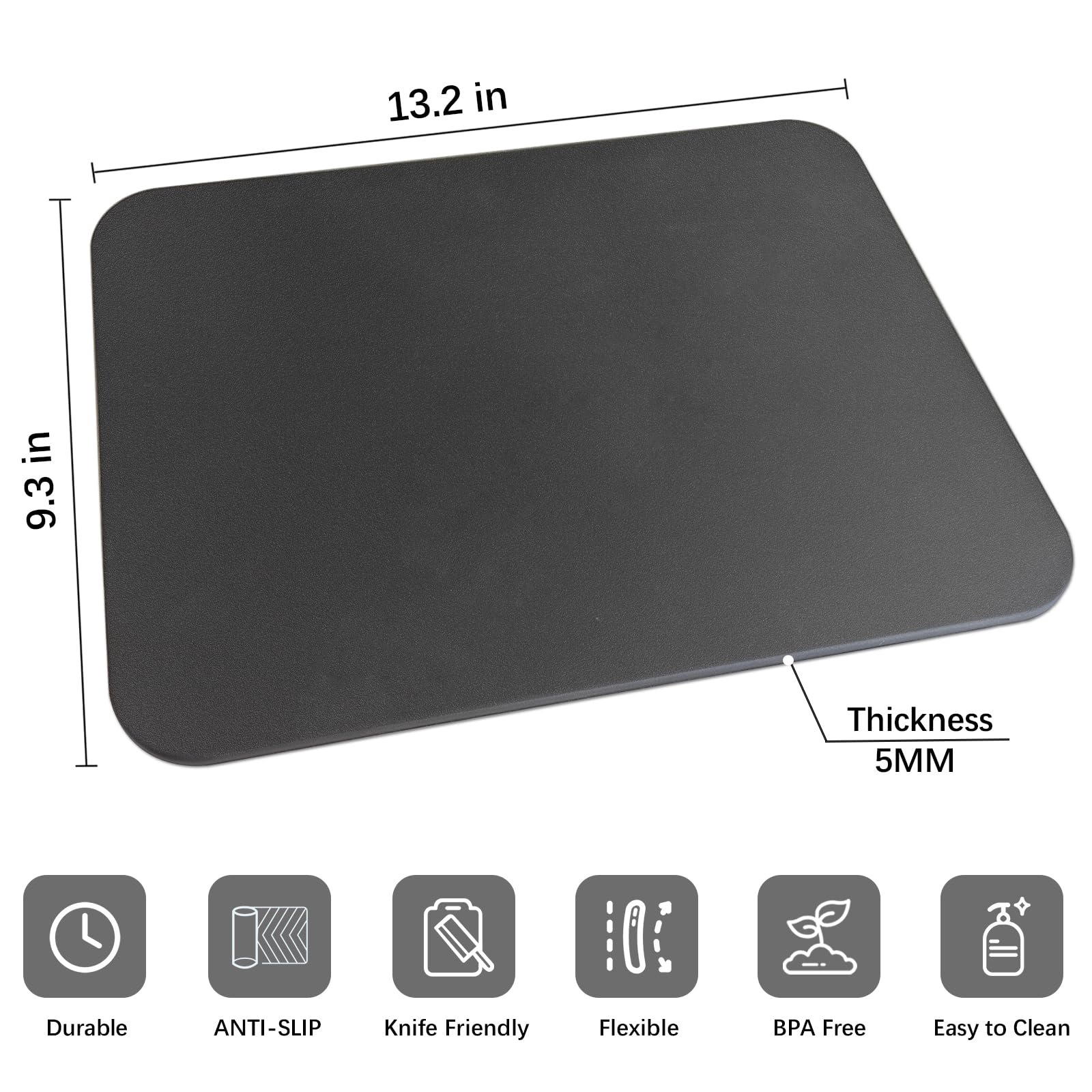 ZVP measures 13.2 by 9.3 inches for versatile prep.