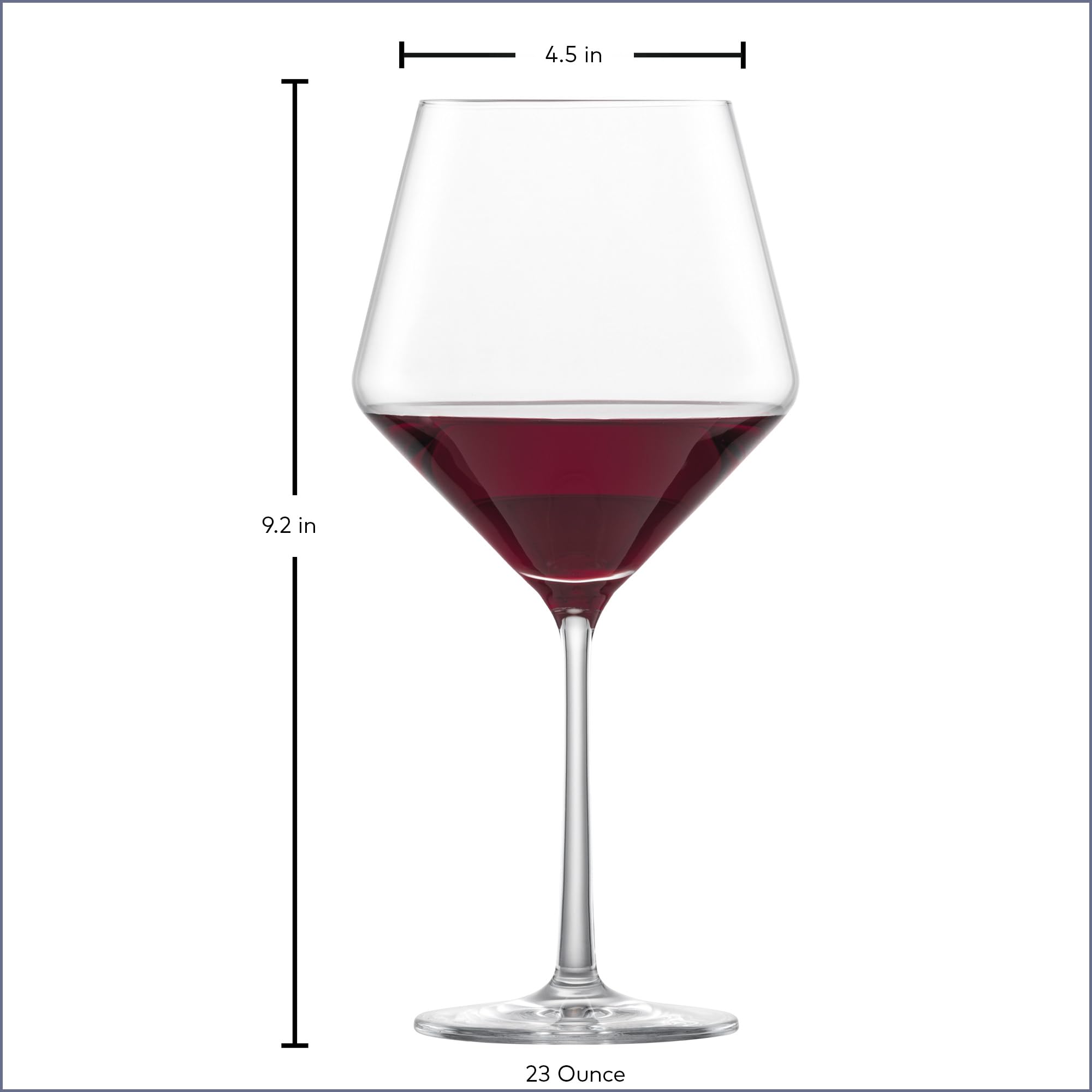 Zwiesel Glas Pure Burgundy set on table elevates dinner party ambience