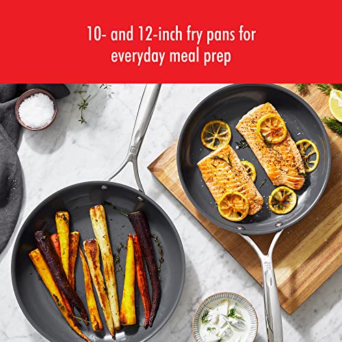 ZWILLING Energy Plus 12-inch fry pan ideal for family meals and crispy results.