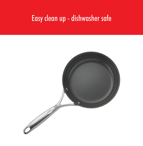 ZWILLING Energy Plus dishwasher-safe pan for easy cleanup.