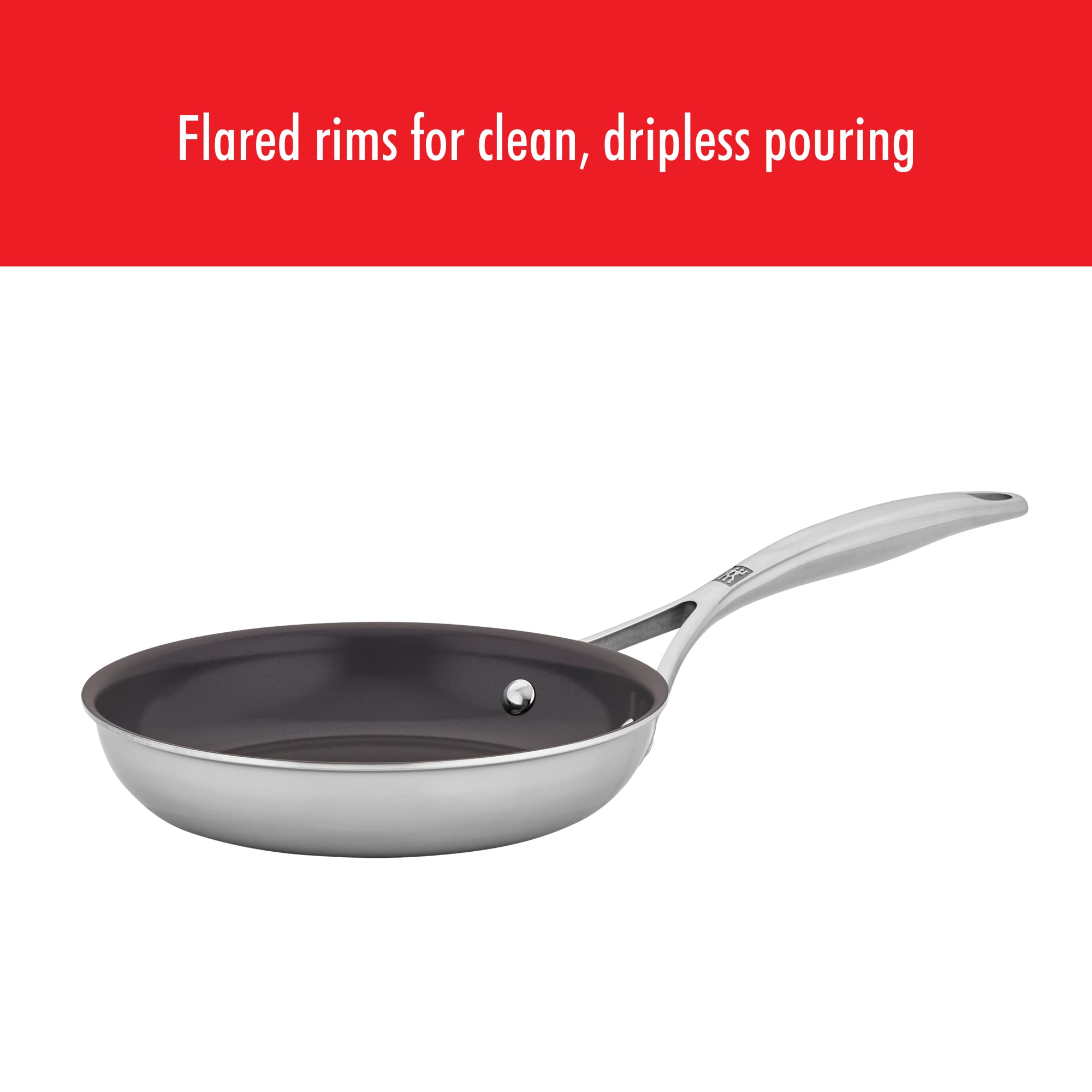 ZWILLING Energy Plus induction-compatible base works on all stovetops.