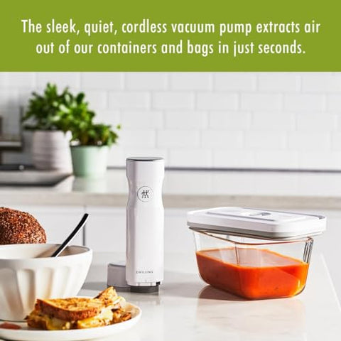 ZWILLING Fresh & Save borosilicate glass containers keep contents visible while locking in flavor.