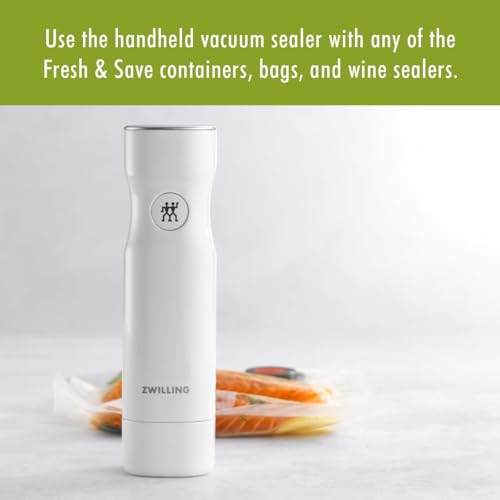 ZWILLING Fresh & Save cordless vacuum pump enables quick, quiet sealing on busy weeknights.